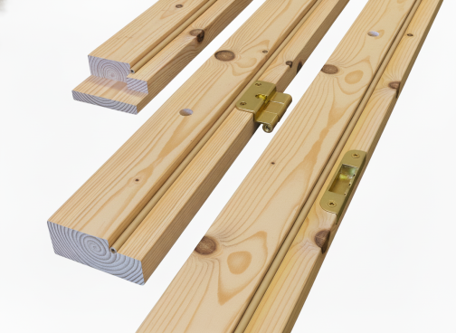 Lakattu karmi tiivisteellä 42mmx92 mm huulletuille ovilevyille